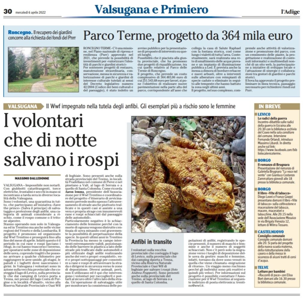 L'Adige 6 Aprile 2022
