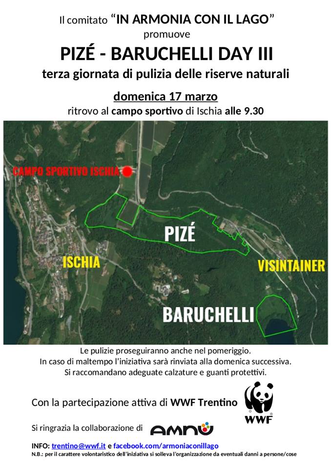 Locandina: Giornata di pulizia della riserva Pizè-Baruchelli