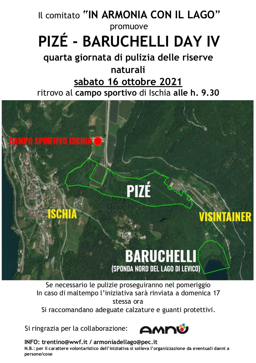 Locandina: Pizé - Baruchelli Day IV: giornata di pulizia delle riserve naturali