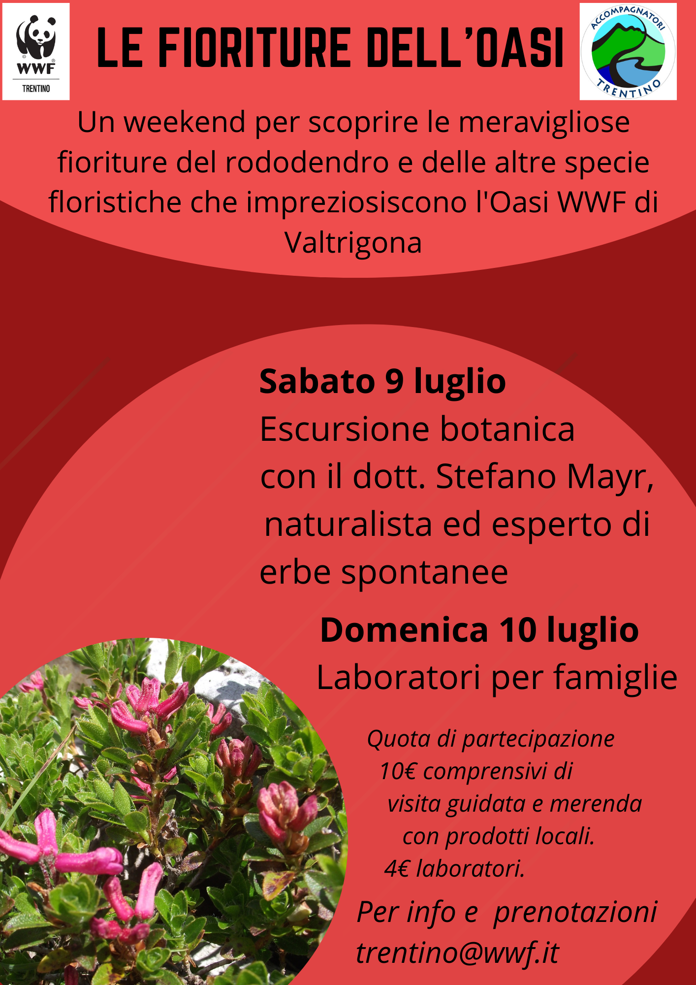 Locandina: Laboratori per famiglie a tema floreale a Valtrigona