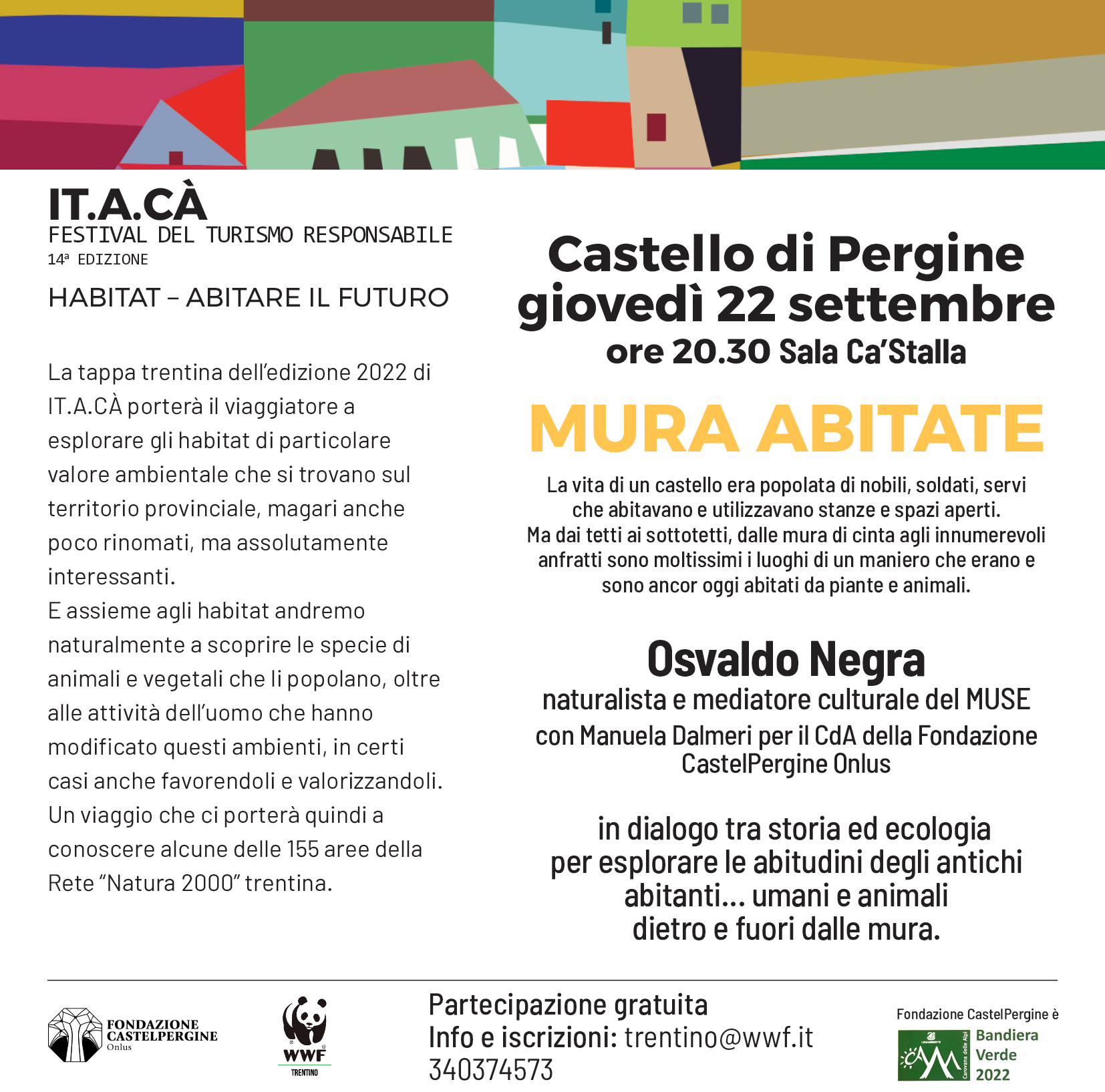 Locandina: Mura abitate: la vita negli anfratti del Castello di Pergine (IT.A.CÀ)