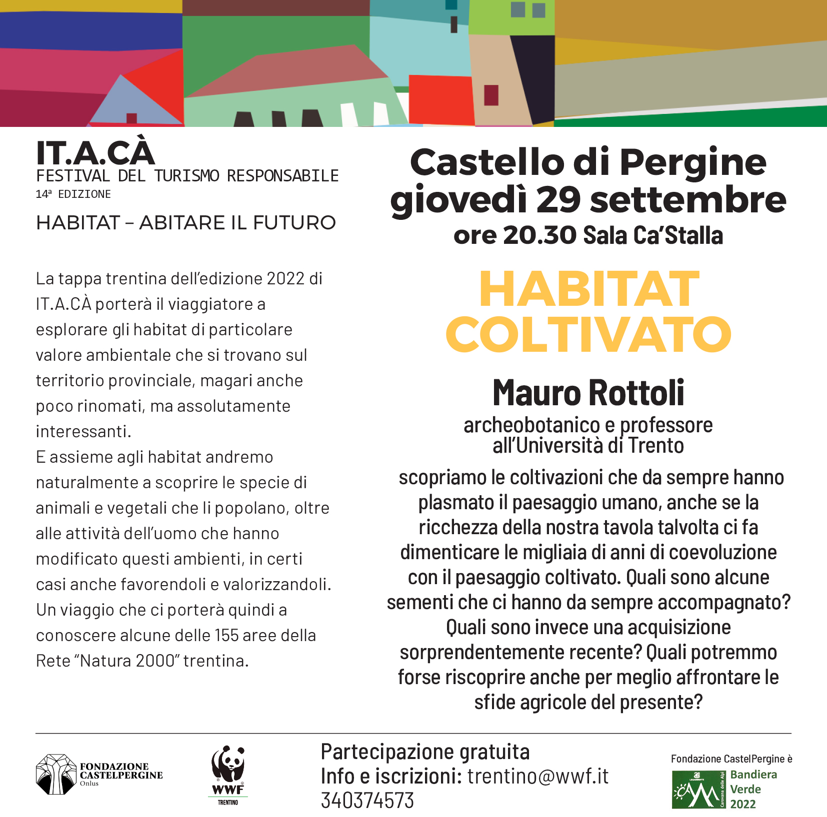 Locandina: Habitat coltivato: serata con l'archeobotanico Mauro Rottoli (IT.A.CÀ)