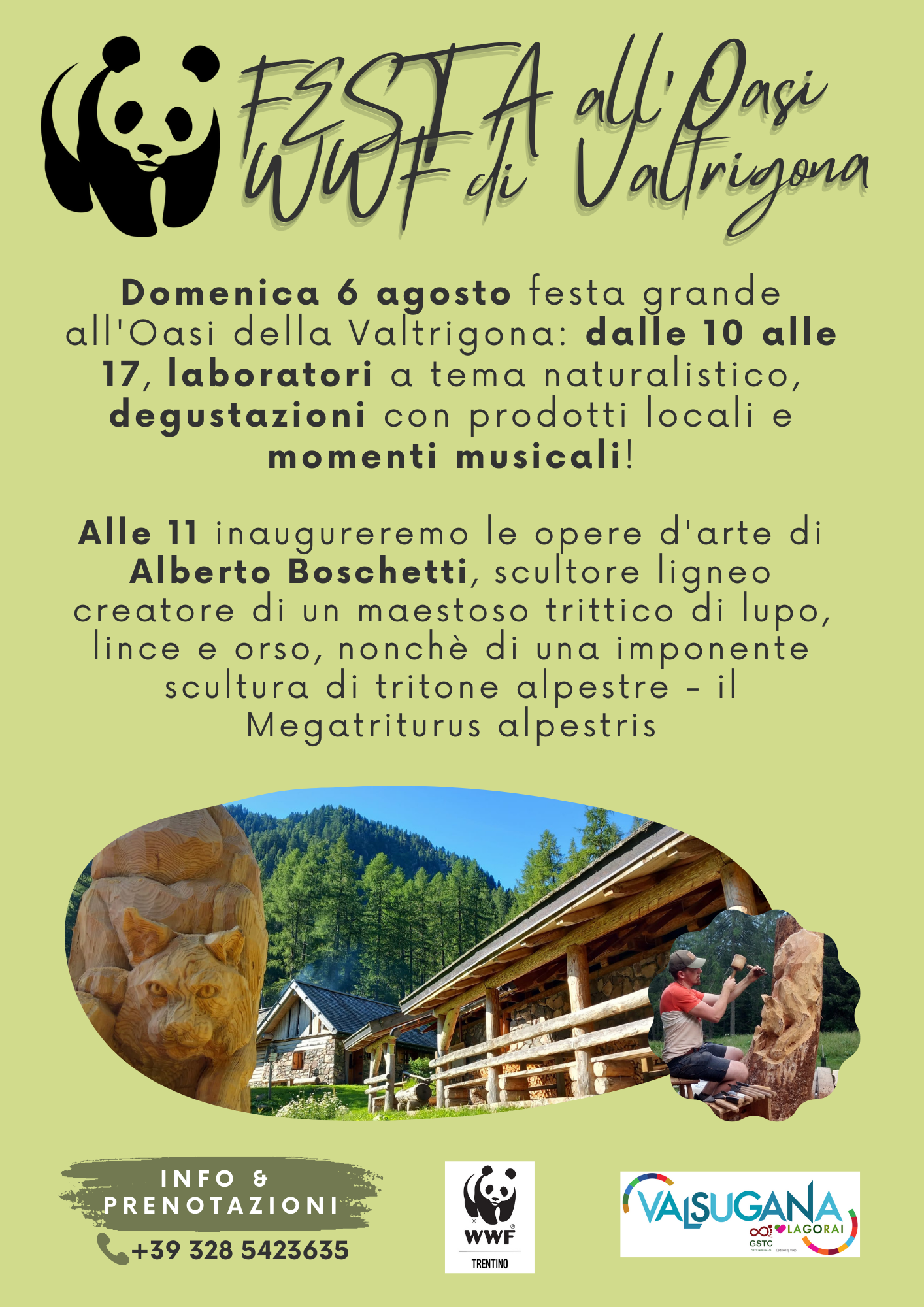Locandina: Festa all'Oasi WWF di Valtrigona 2023