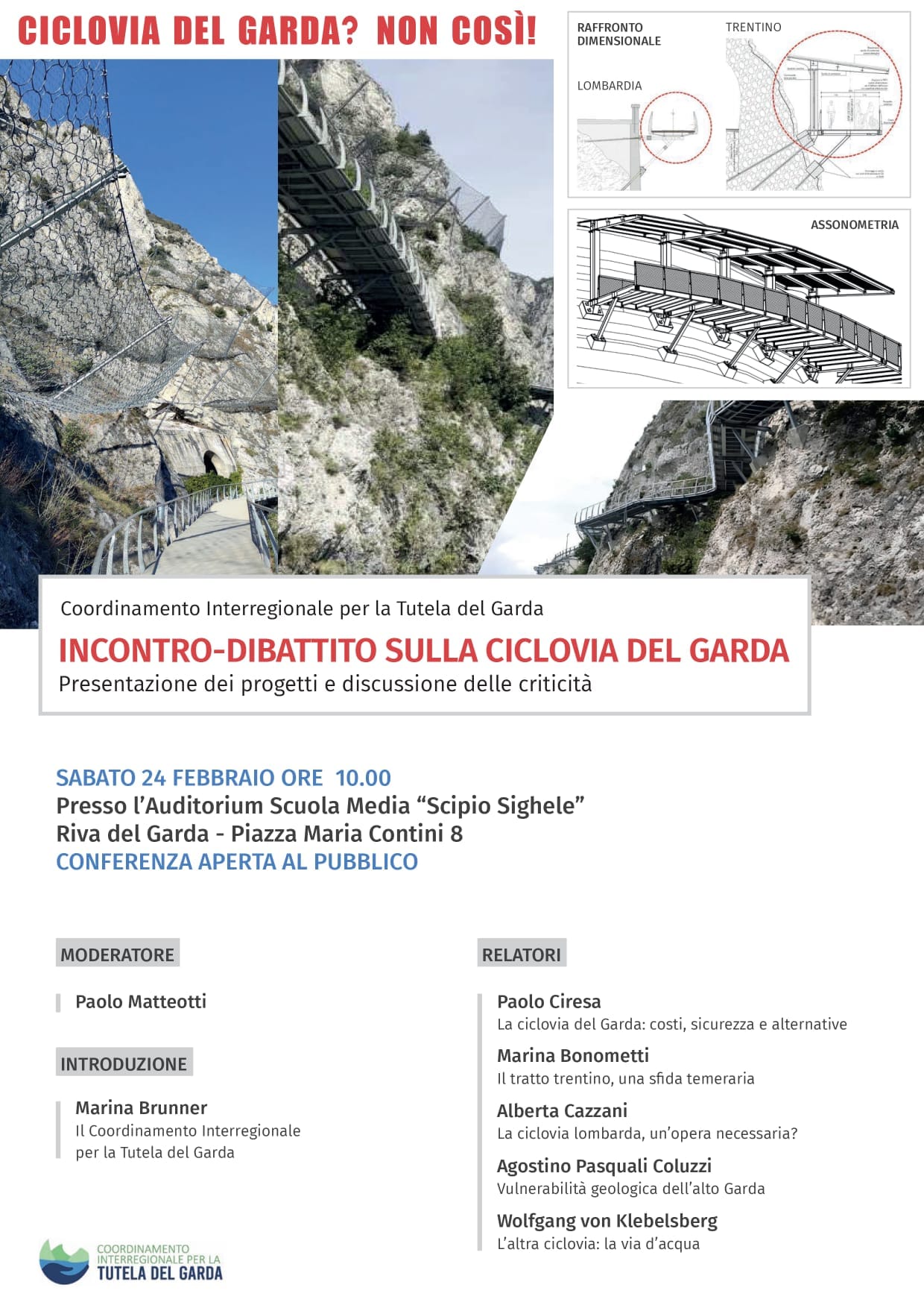 Locandina: Ciclovia del Garda: incontro informativo a Riva del Garda