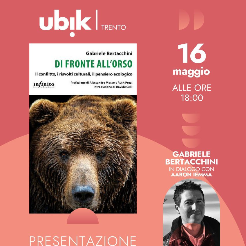 Locandina: Presentazione del libro "Di fronte all'orso" di Gabriele Bertacchini