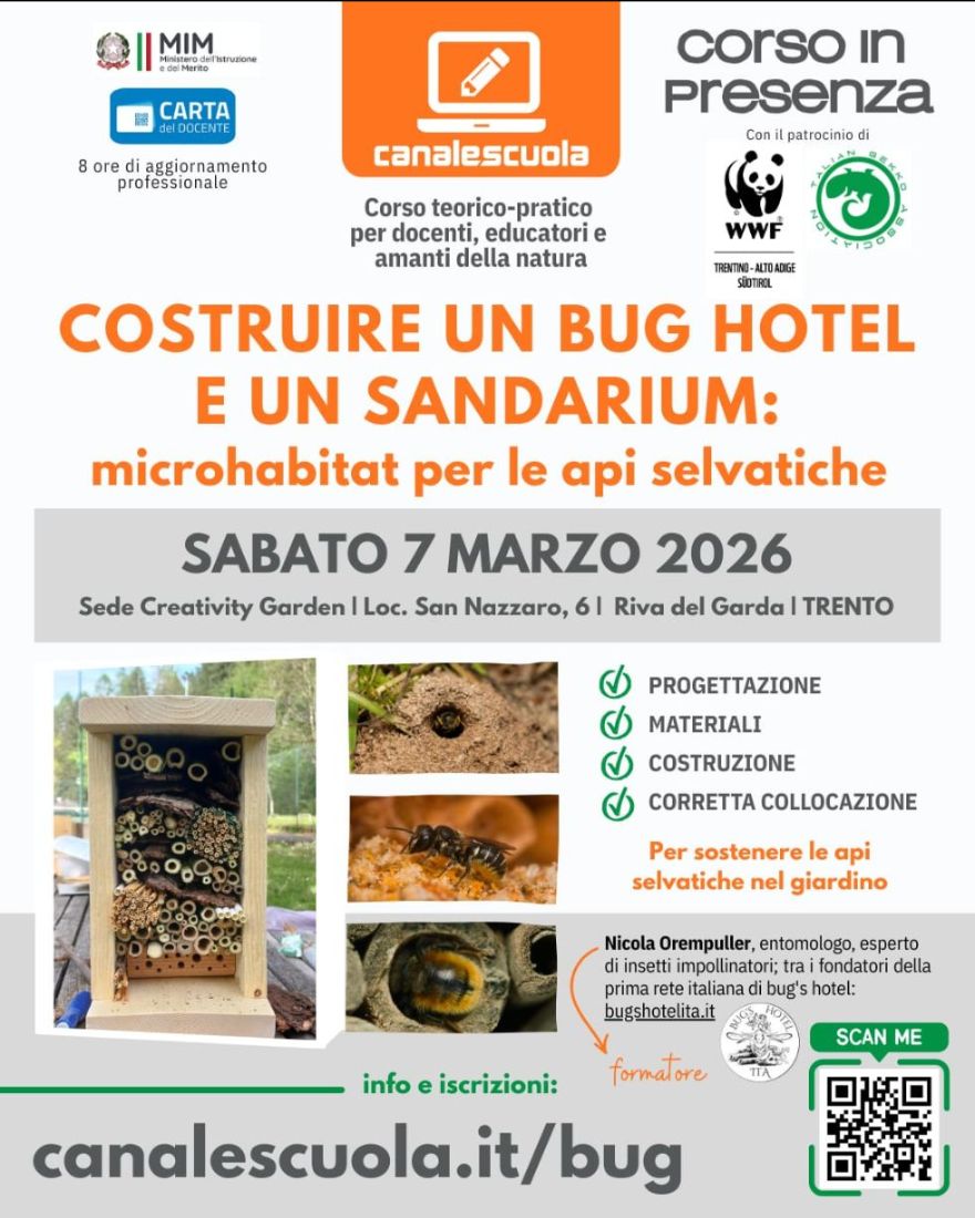 Locandina: Workshop sui bug hotel e i sandarium