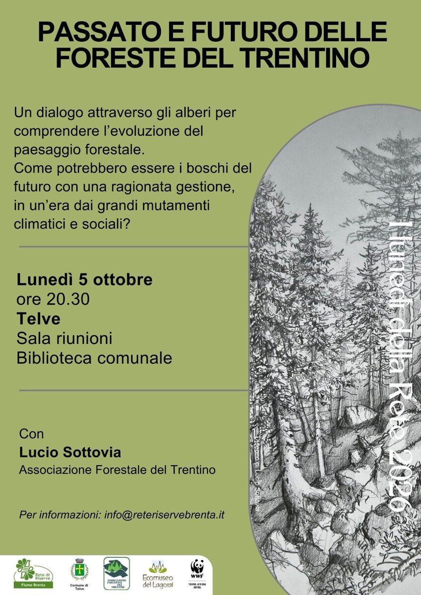 Locandina: I lunedì della Rete: passato e futuro delle foreste del Trentino